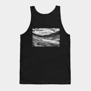 Whinlatter Pass, Cumbria, England, Black And White Tank Top